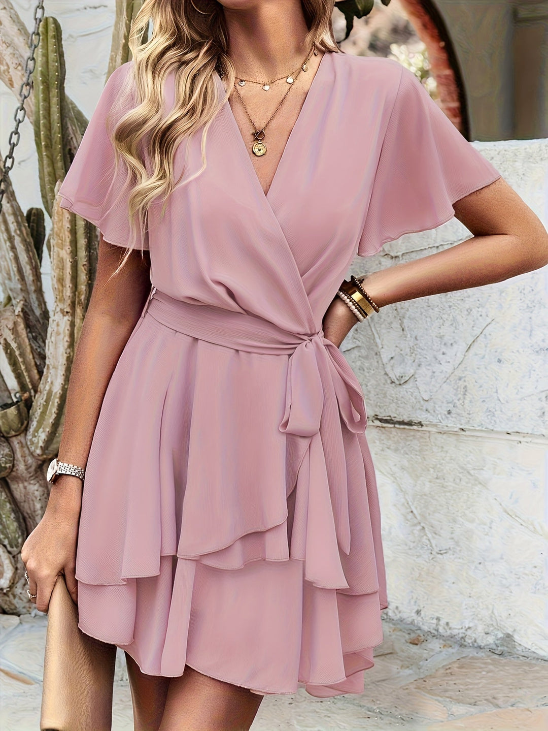 Cassandra | Rynket Wrap Kjole