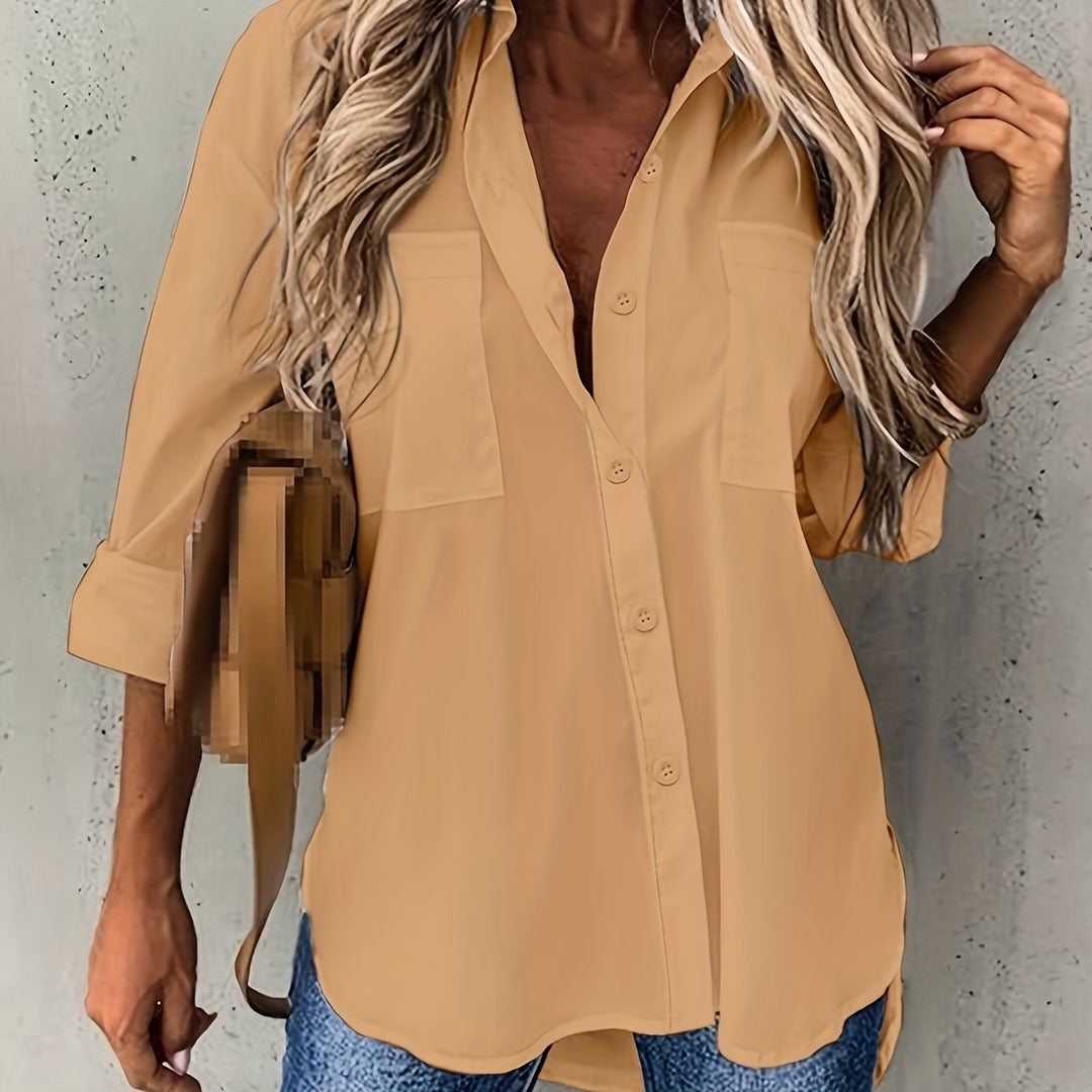 Naomi | Afslappet Button-Up Skjorte