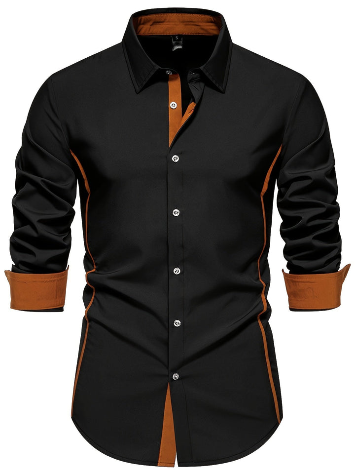 Anthony | Kontrast Trim Button-Up Skjorte