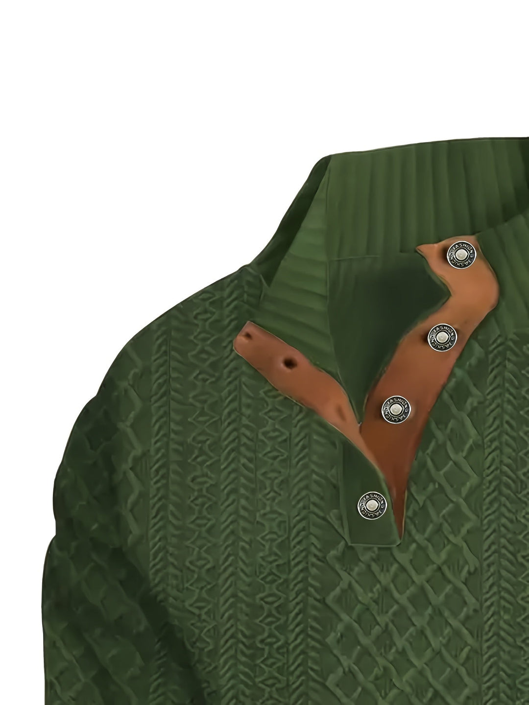 Ronan | Ståkrave Knap Henley Sweater