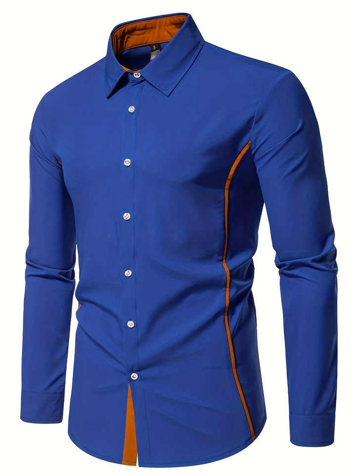 Anthony | Kontrast Trim Button-Up Skjorte