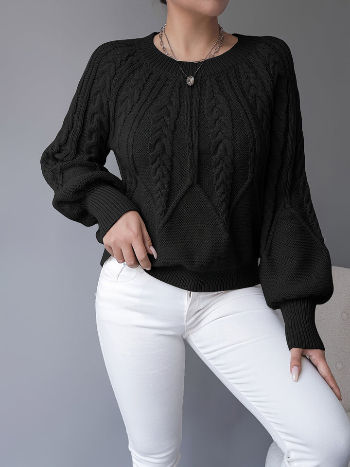 Elsie | Kabelstrikket Tekstur Sweater