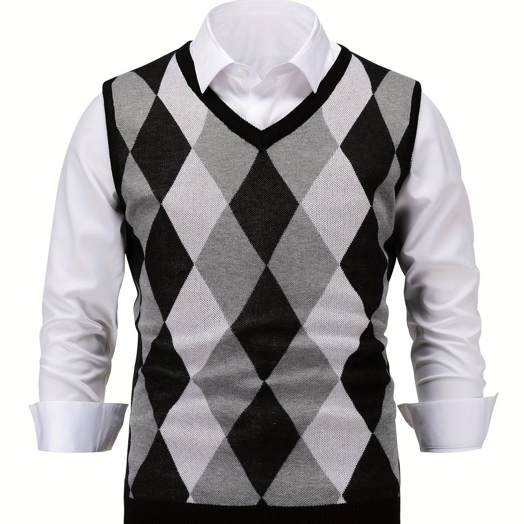 Chandler | Klassisk Argyle Sweater Vest
