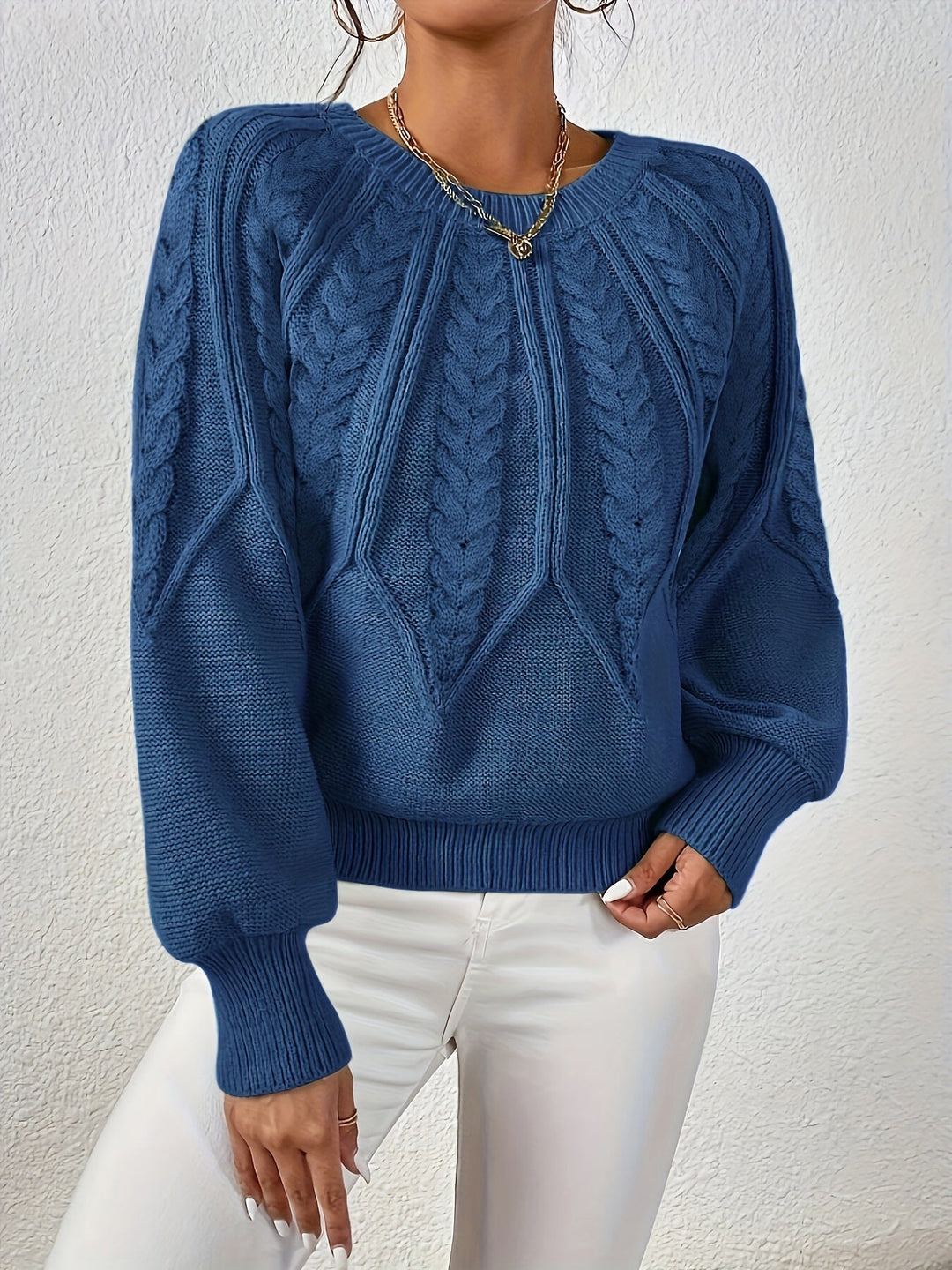 Eleanor | Afslappet Kabelstrik Sweater