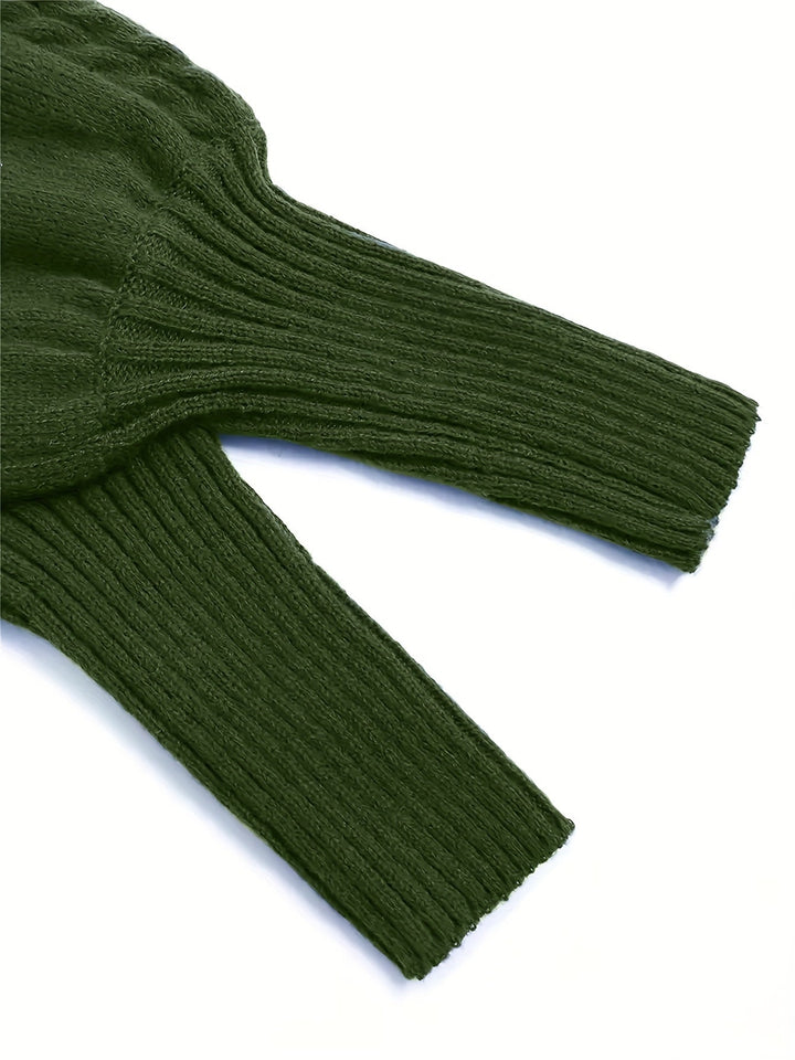 Eloise | Tekstureret Halv-Krave Sweater