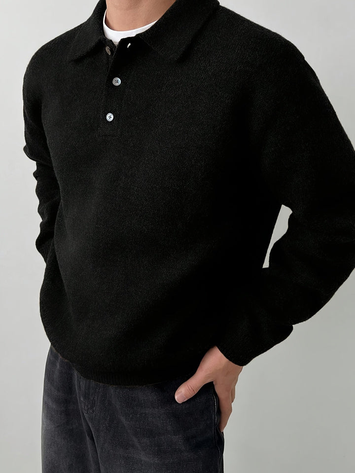 Landon | Raffineret Polo Krave Sweater