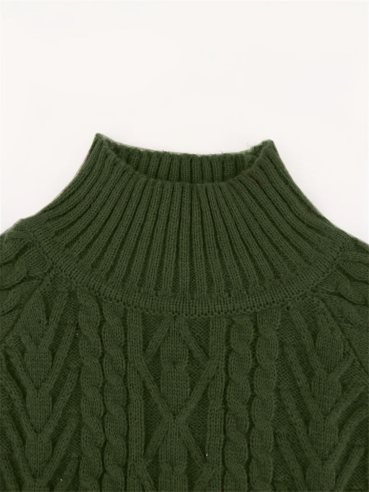 Eloise | Tekstureret Halv-Krave Sweater