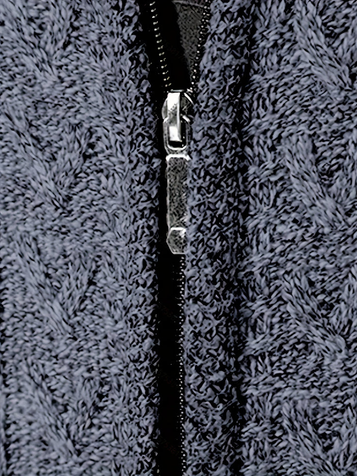 Walter | Tekstureret Full-Zip Cardigan
