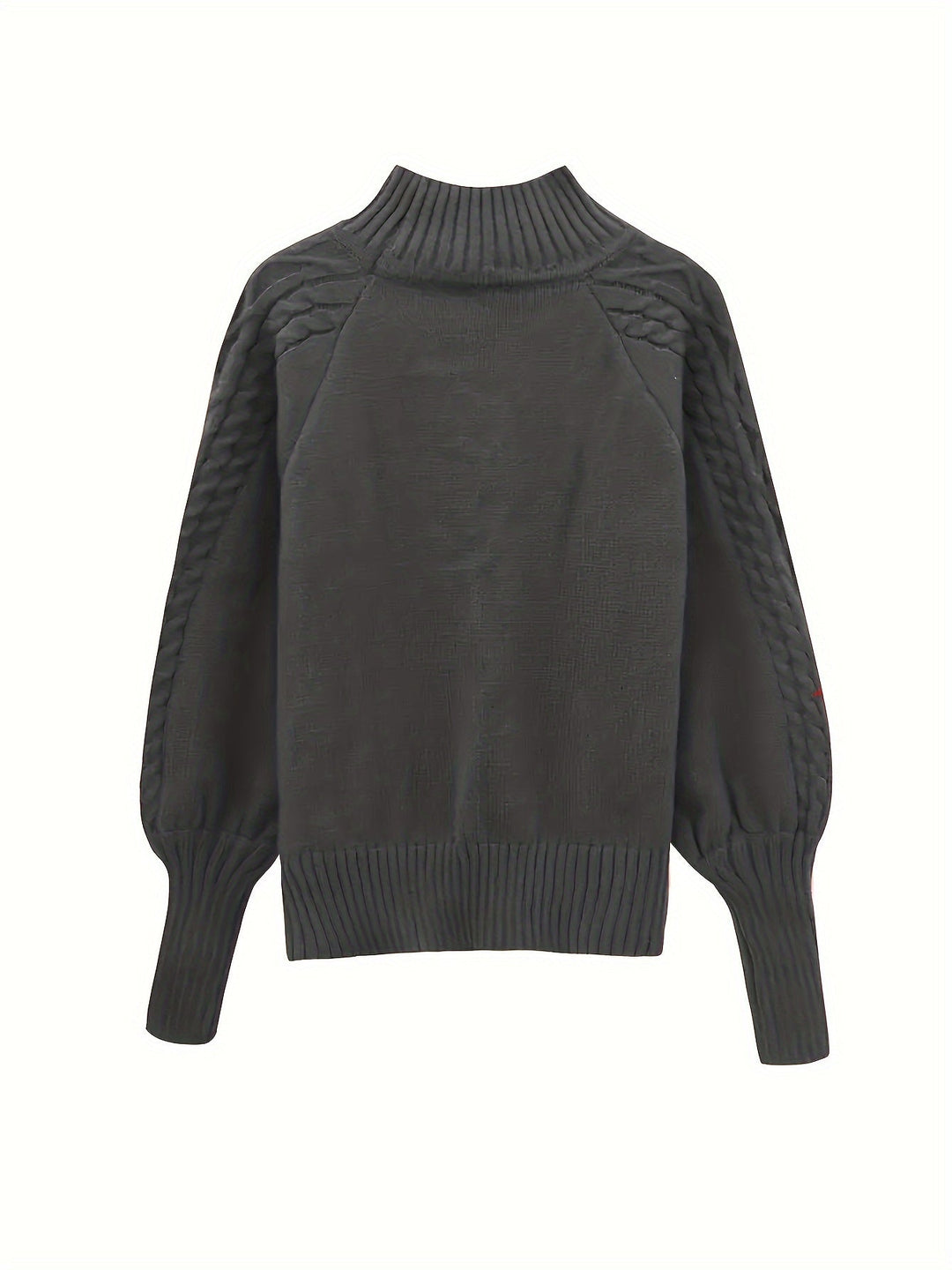 Eloise | Tekstureret Halv-Krave Sweater