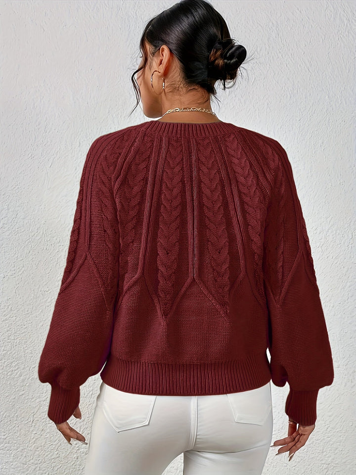 Eleanor | Afslappet Kabelstrik Sweater