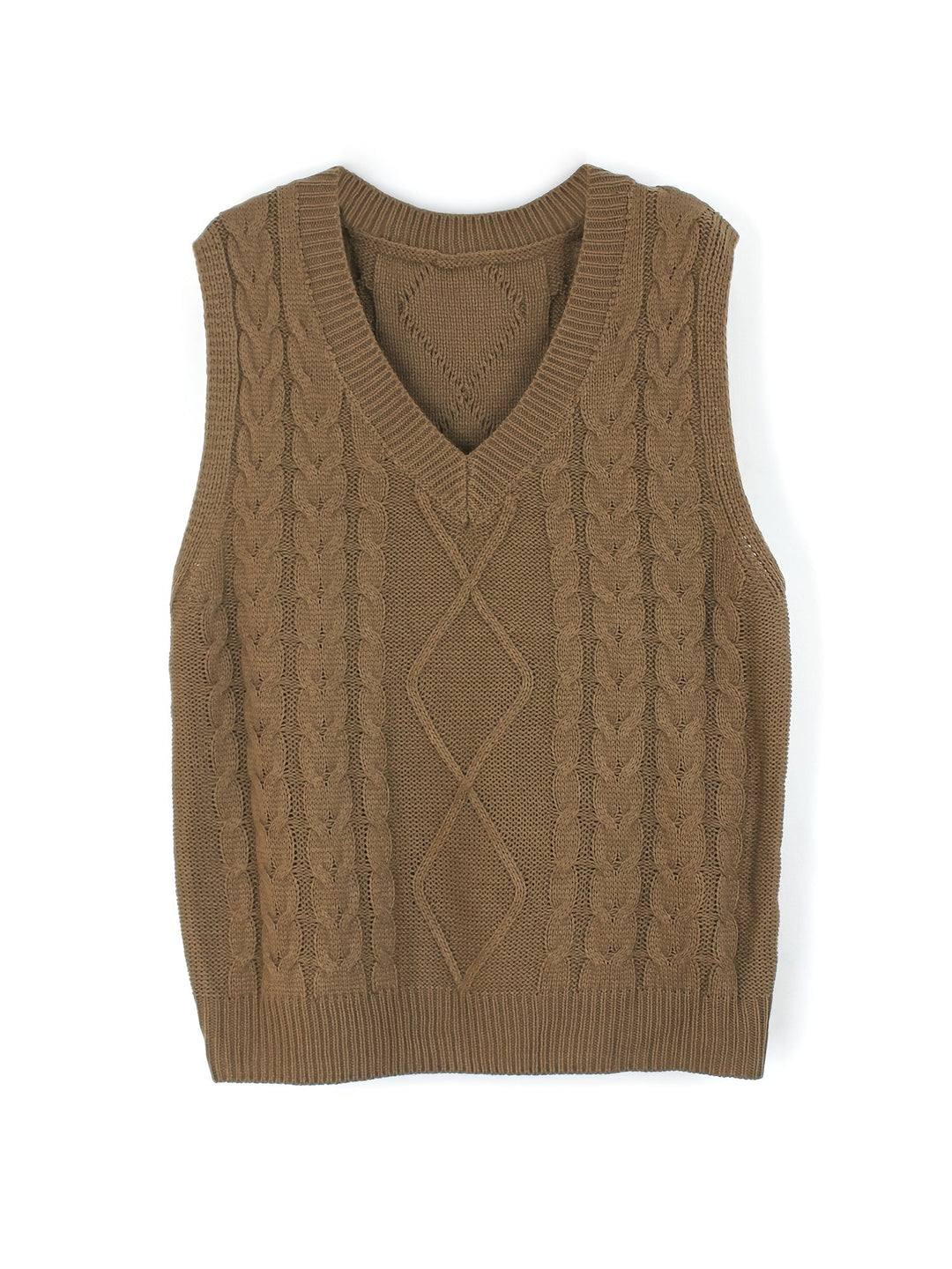 Cora | Cozy Cable-Knit V-Hals Sweater Vest