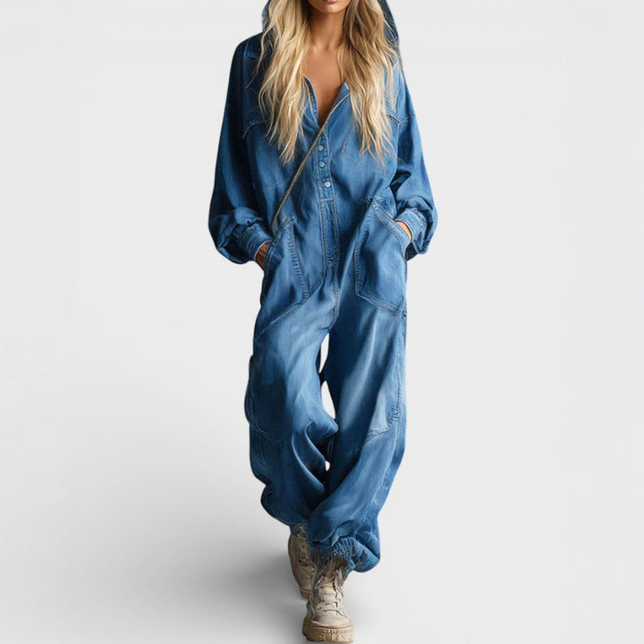 Sierra | Langærmet Hoodie Jumpsuit