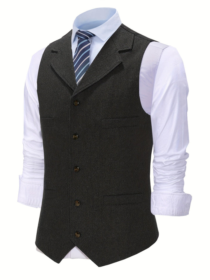 Byron | Raffineret Herringbone Vest