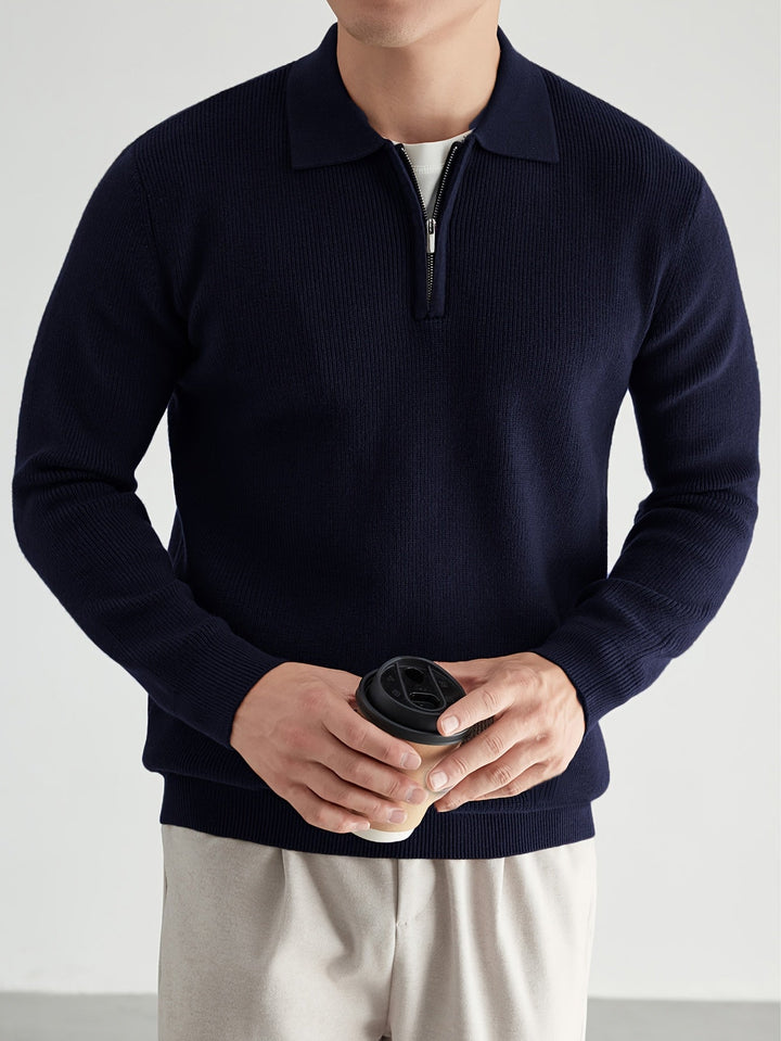 Donovan | Raffineret Quarter-Zip Polo Sweater