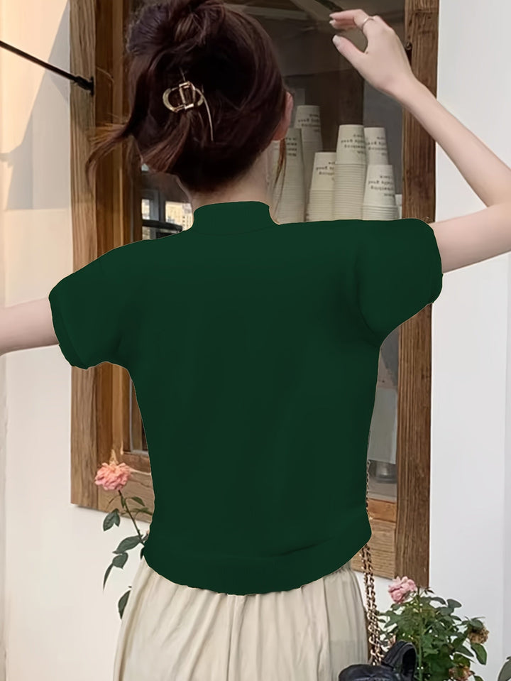 Della | Forfinet Mock-Neck Top