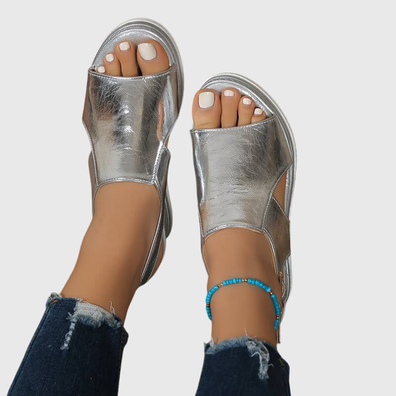 Veronica | Premium Ortopædisk Sandal med Åben Tå