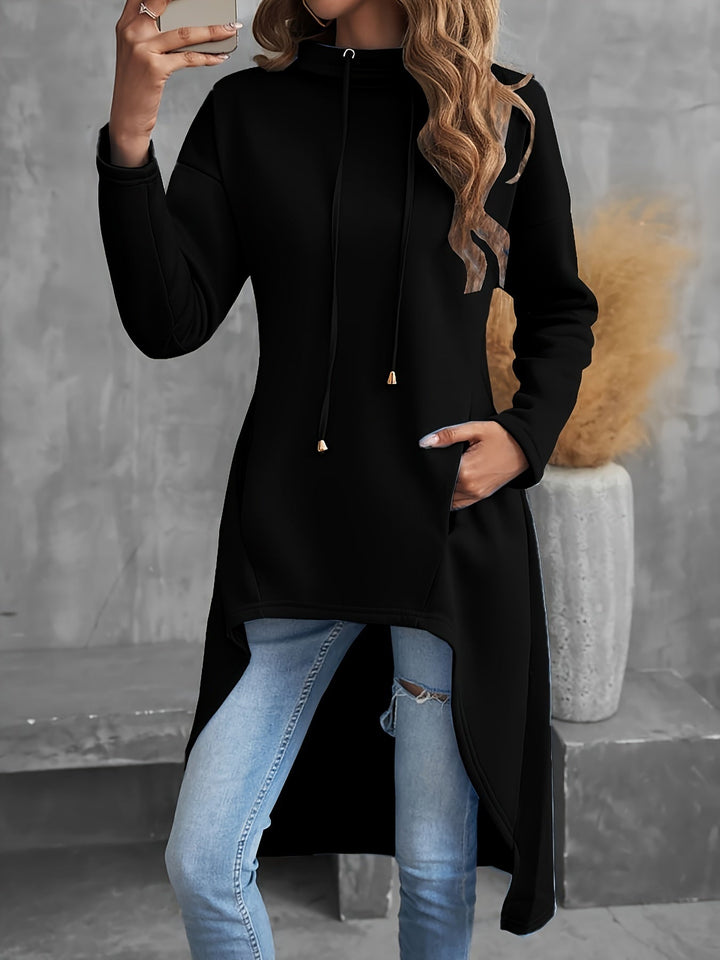 Tabitha | High-Low Snøre Hoodie