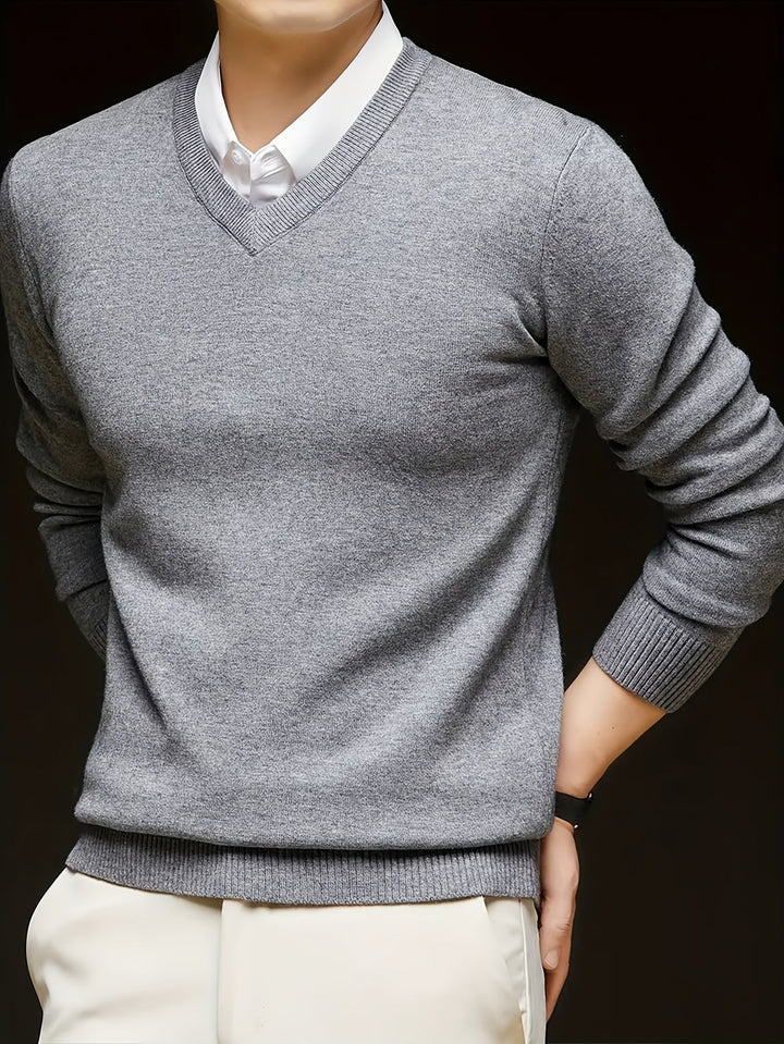 Hugh | Raffineret V-Hals Sweater