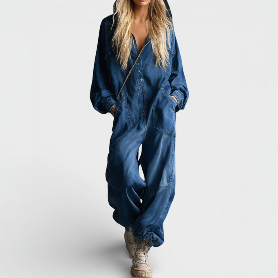 Sierra | Langærmet Hoodie Jumpsuit