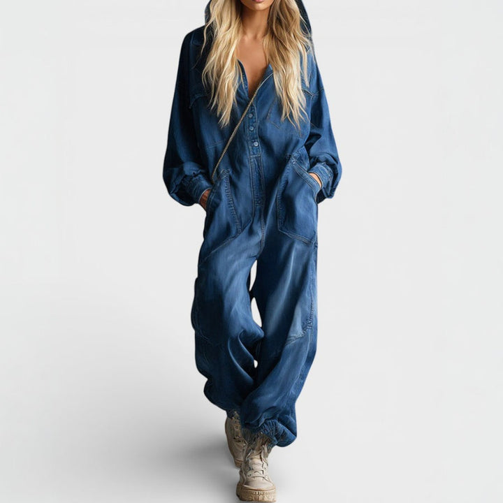 Sierra | Langærmet Hoodie Jumpsuit