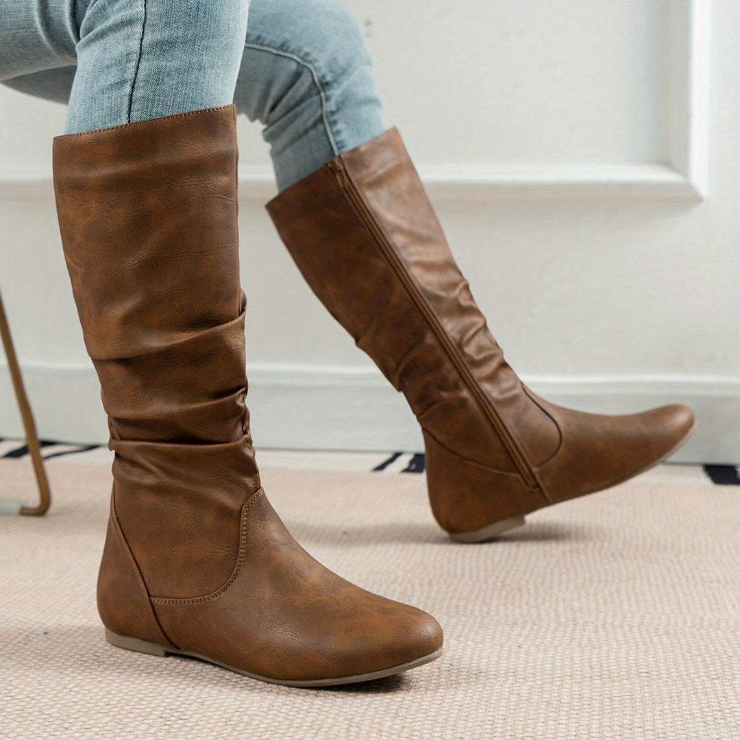 Maureen | Slouchy Mid-Calf Støvler