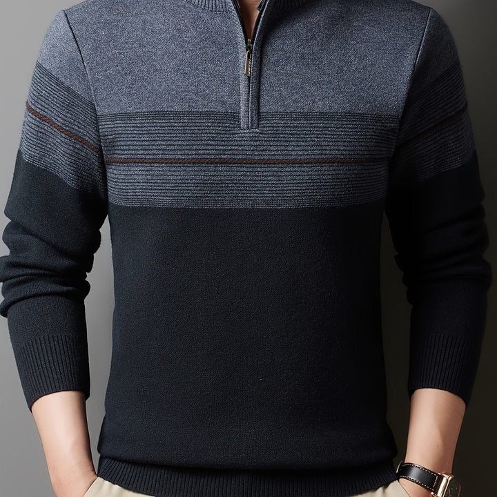 Lucas | Quarter-Zip Striktrøje