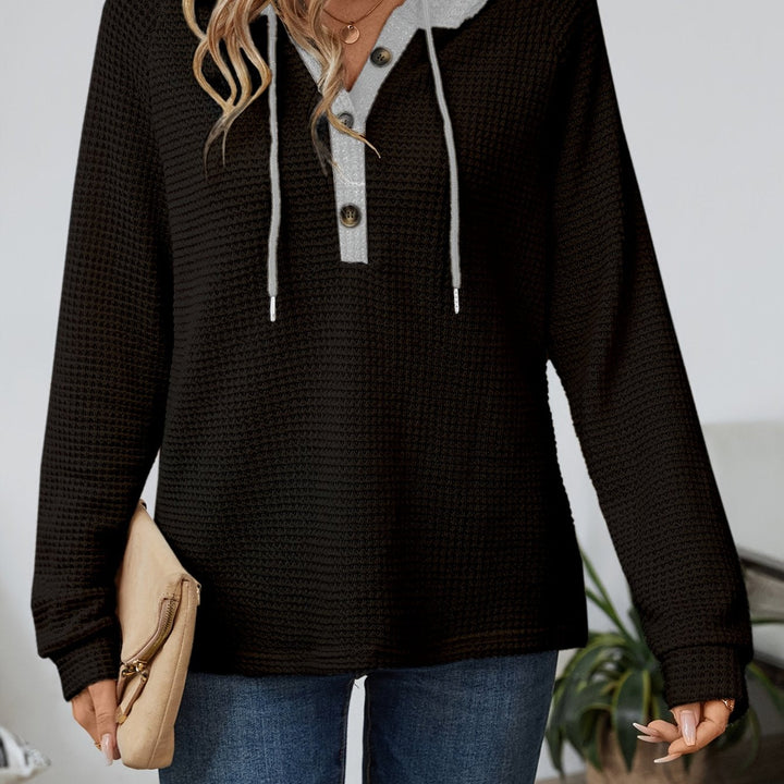 Faye | Afslappet Knap-krave Hoodie