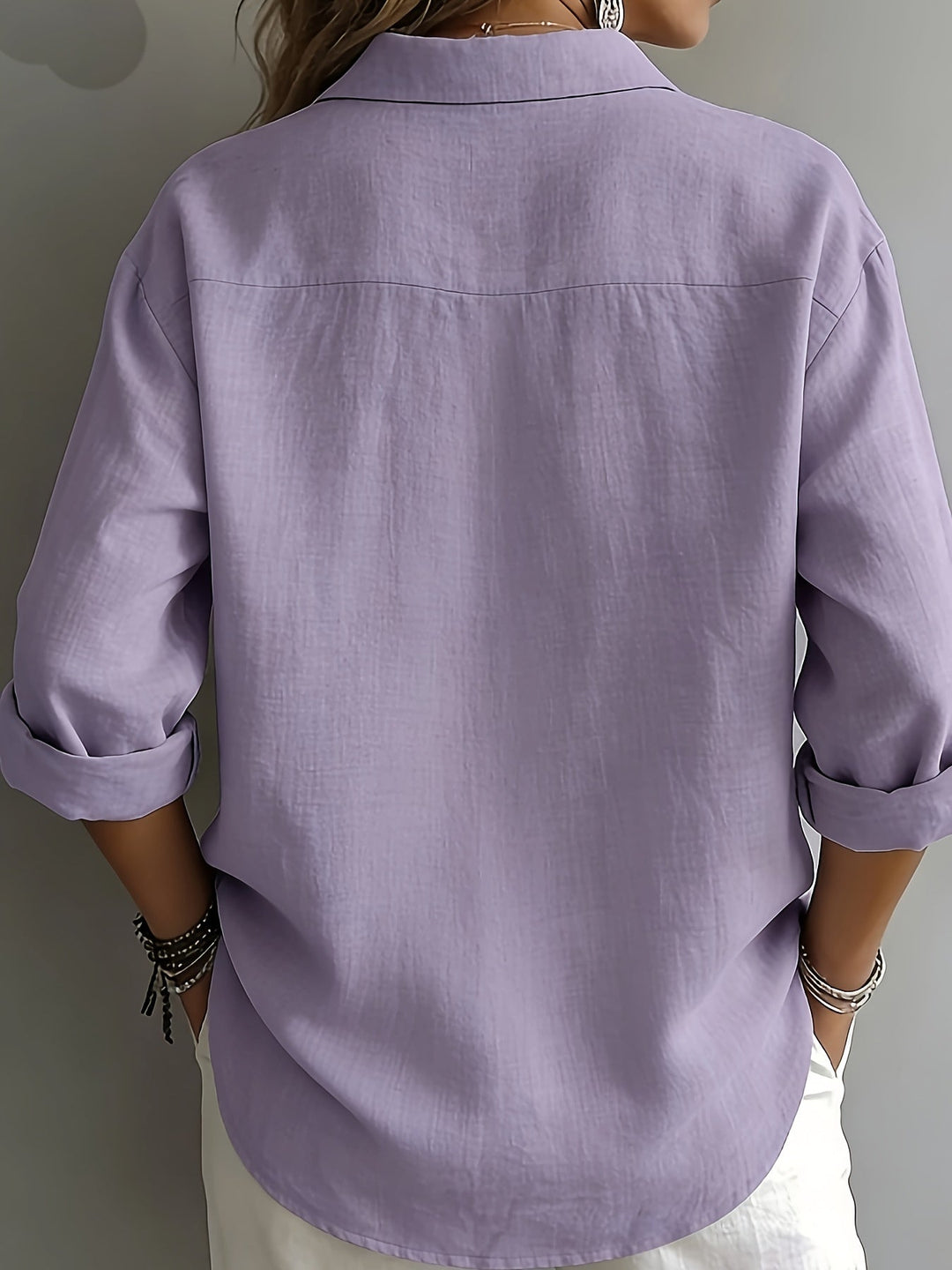 Freya | Afslappet Bluse med Krave