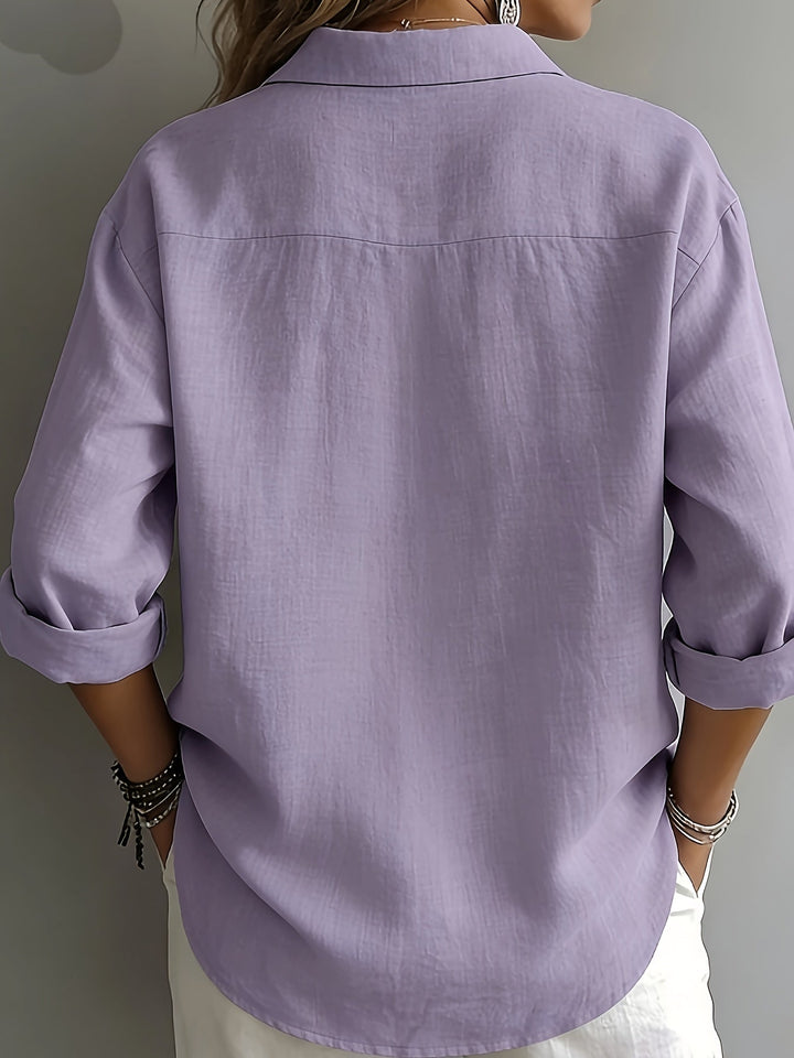 Freya | Afslappet Bluse med Krave