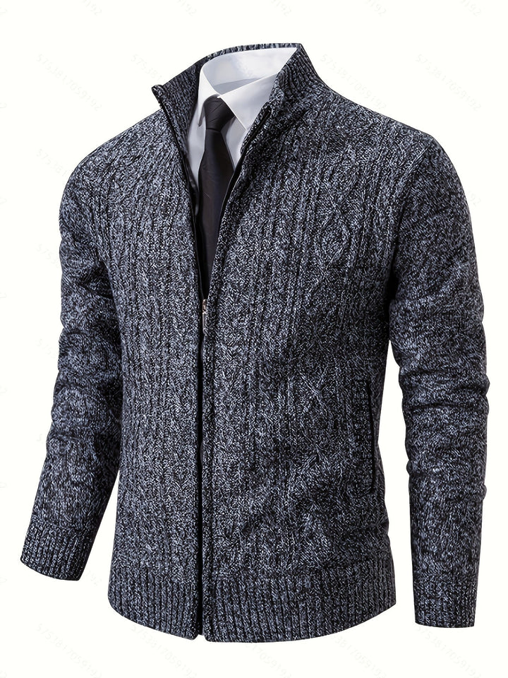 Walter | Tekstureret Full-Zip Cardigan