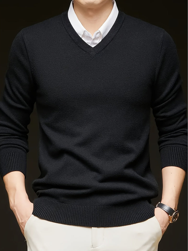 Hugh | Raffineret V-Hals Sweater