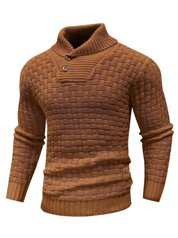 Alistair | Tekstureret Skulderkrave Sweater