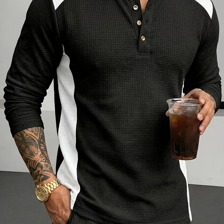 Curtis | Tekstureret Langærmet Henley
