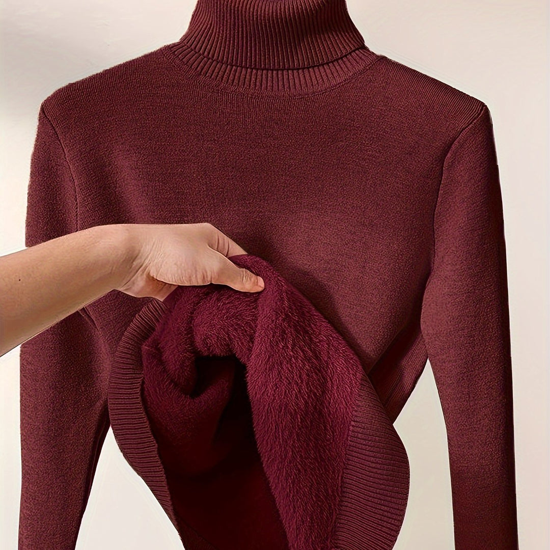 Selena | Cozy Lined High-Neck Sweater