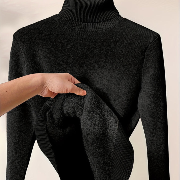 Selena | Cozy Lined High-Neck Sweater