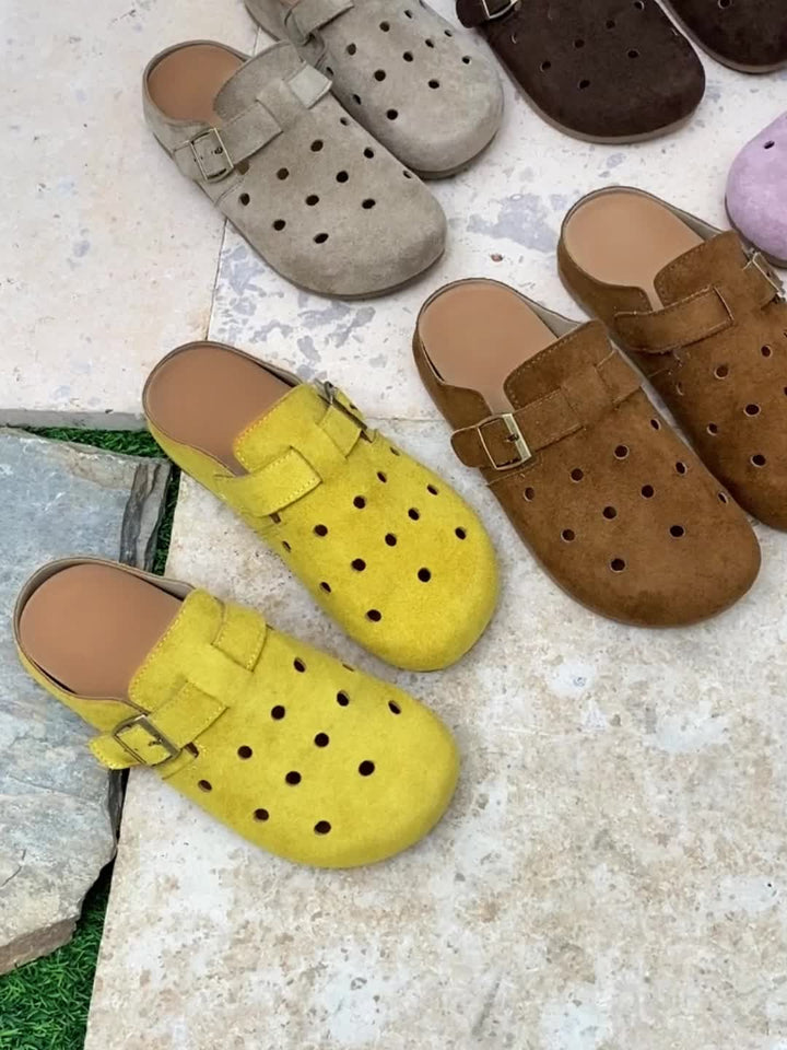 Marion | Spænde-Detalje Slip-On Træsko