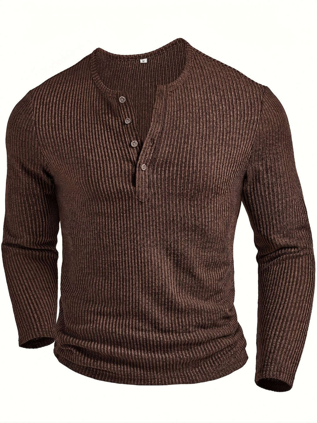 Griffin | Struktureret Ribbet Henley Skjorte