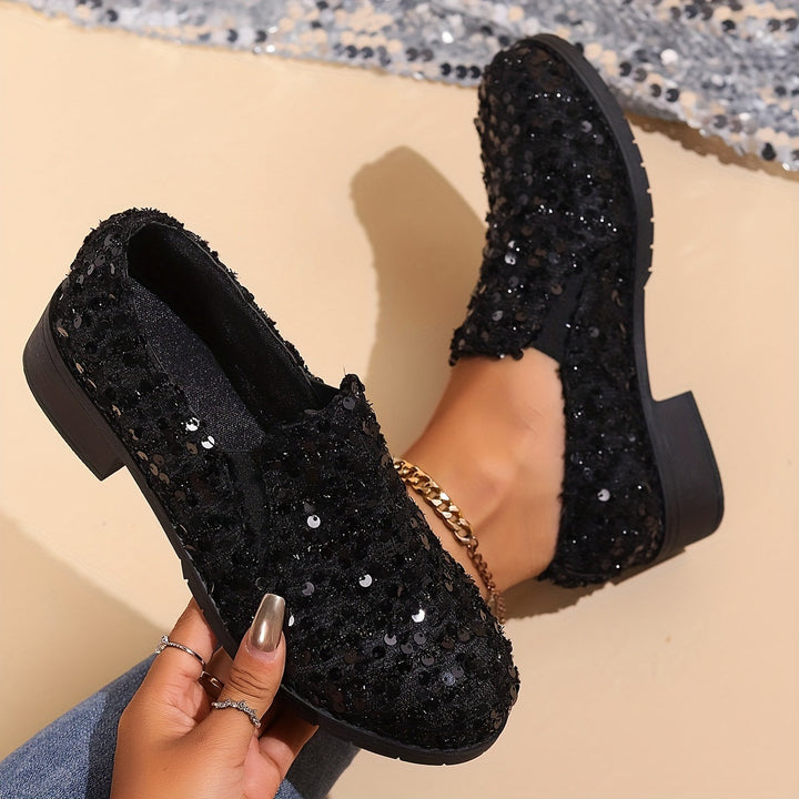 Bernadette | Funklende Slip-On Loafers