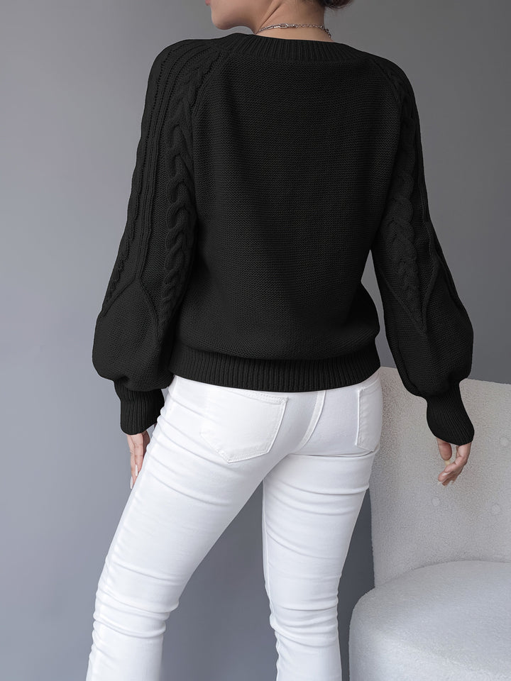 Elsie | Kabelstrikket Tekstur Sweater
