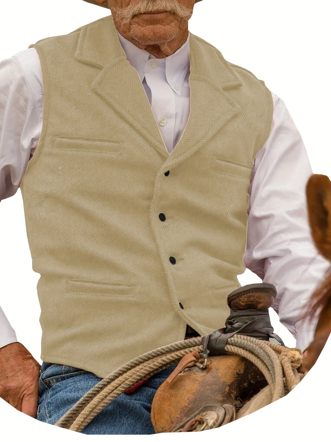 Colton | Heritage Herringbone Vest