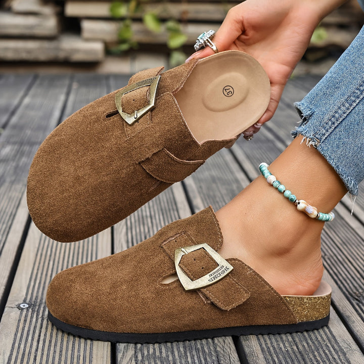 Winona | Slip-On Mules med Spænde Detalje