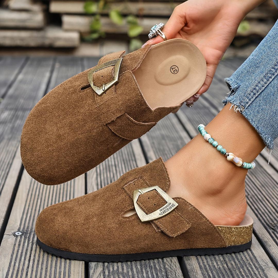 Winona | Slip-On Mules med Spænde Detalje