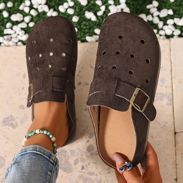 Marion | Spænde-Detalje Slip-On Træsko