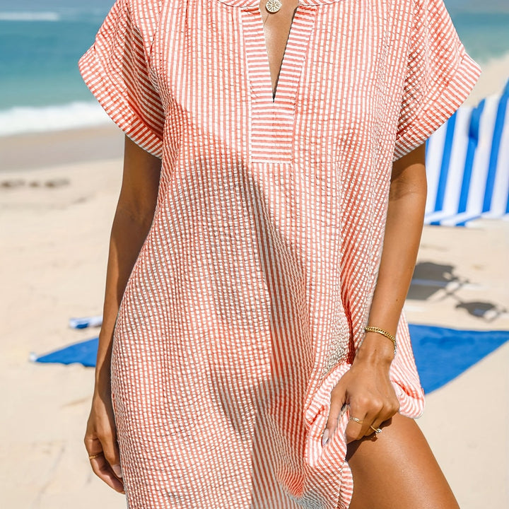 Marina | Let Stribet Strand Cover-Up