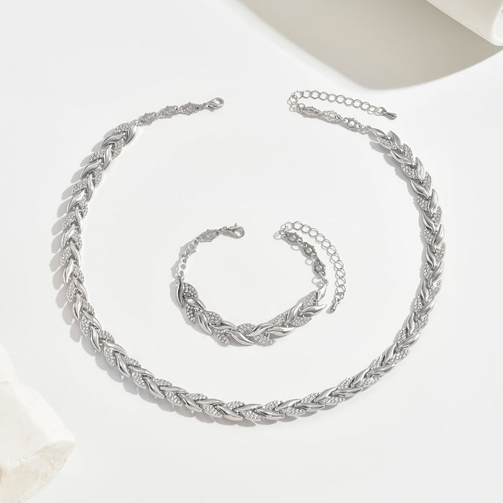 Marlene | Elegant Halskæde- og Armbåndsæt