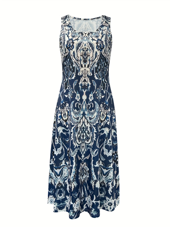 Odette | Flydende Blomster Maxi Kjole