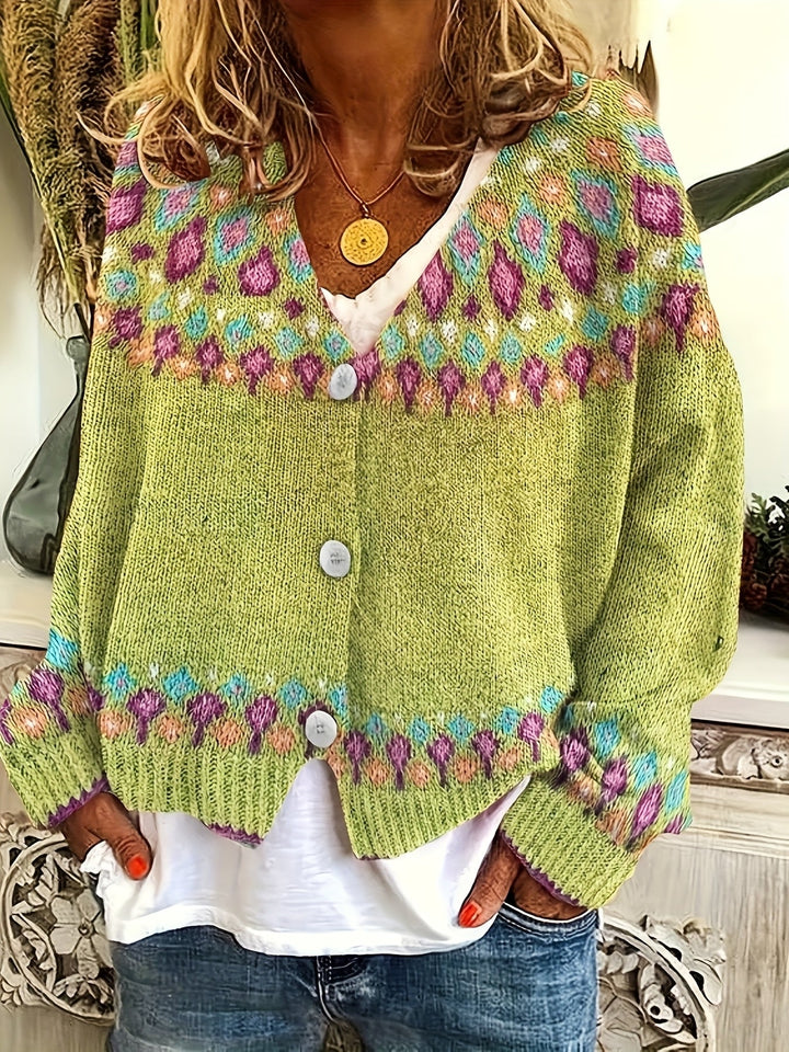 Esme | Nordisk Mønstret Cardigan