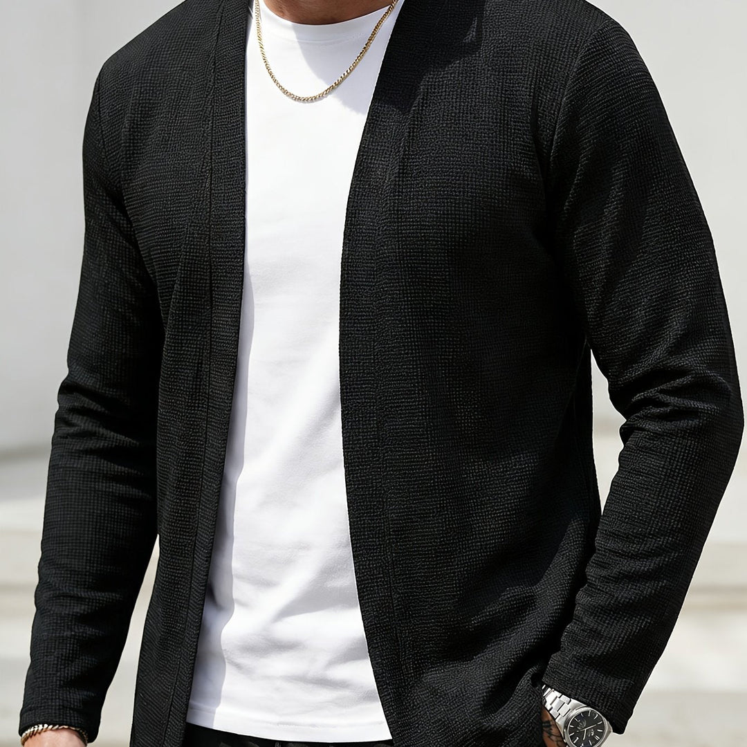 Theodore | Åben-Front Tekstureret Cardigan