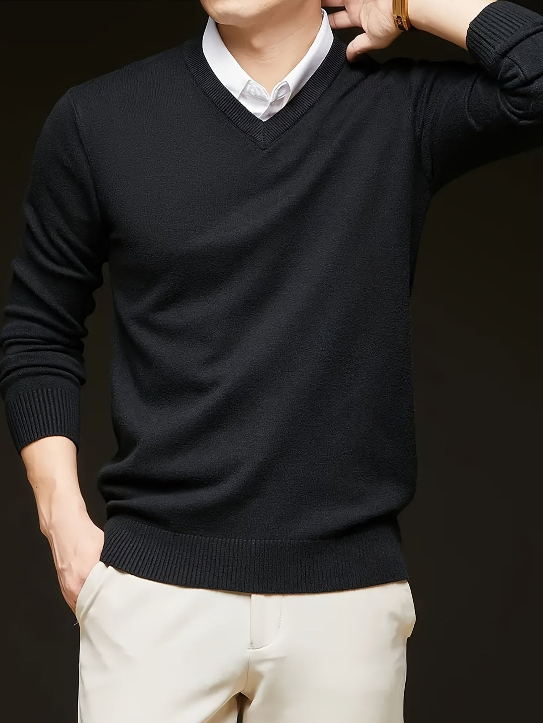 Hugh | Raffineret V-Hals Sweater