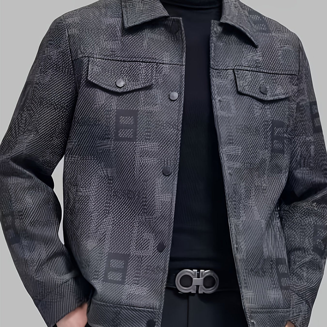 Fletcher | Mønstret Trucker Jakke